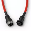 Cabo USB espiral GLORIOUS para GMMK Crimson Red — cabo de teclado removível, design em espiral