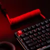 Cabo USB espiral GLORIOUS para GMMK Crimson Red — cabo de teclado removível, design em espiral
