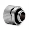 Racor EKWB HDC 14 — latão, acabamento titânio, altura 15 mm, Ø tubo interior 14 mm