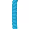 Cabo espiral USB GLORIOUS GMMK Electric Blue — cabo de teclado removível, fichas em ângulo reto