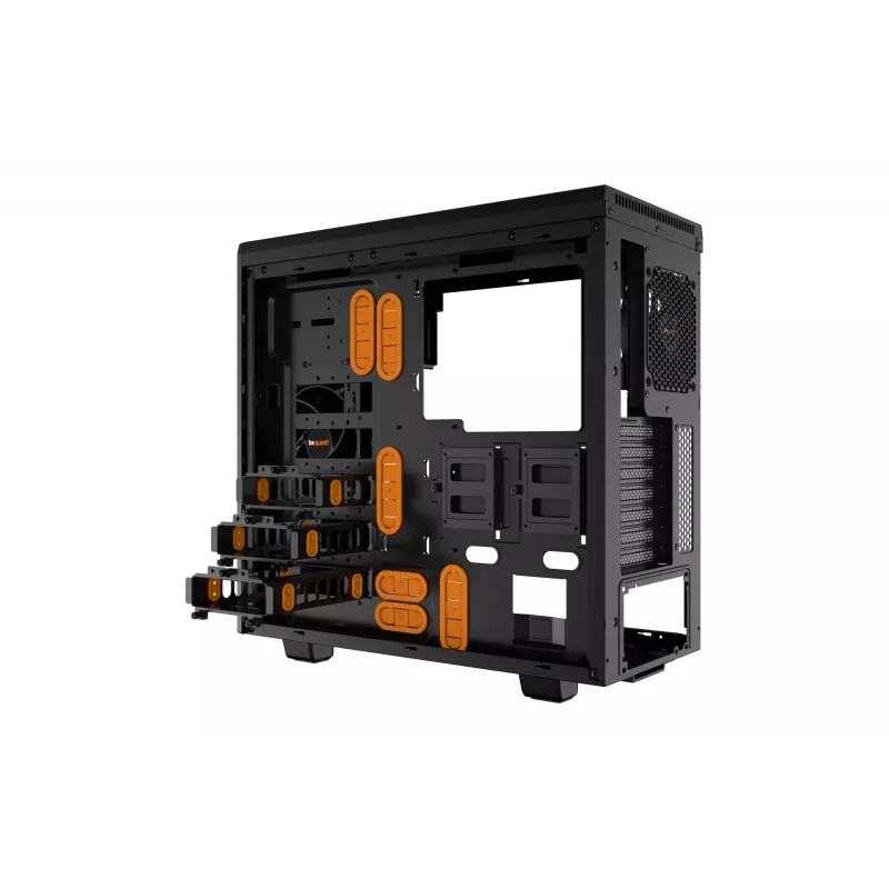 be quiet Pure Base 600 Window Midi Tower preto, laranja