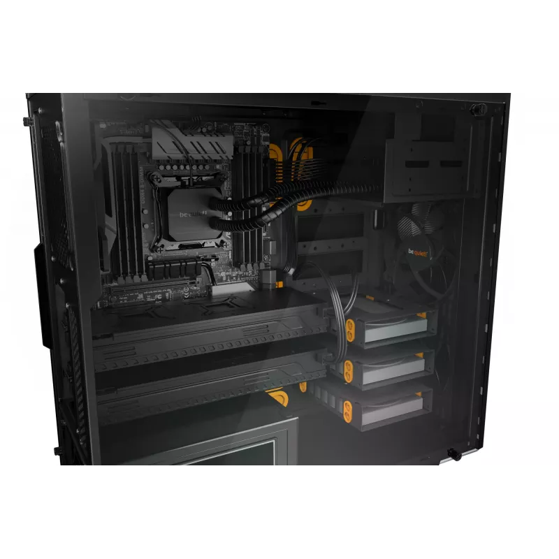 be quiet Pure Base 600 Window Midi Tower preto, laranja