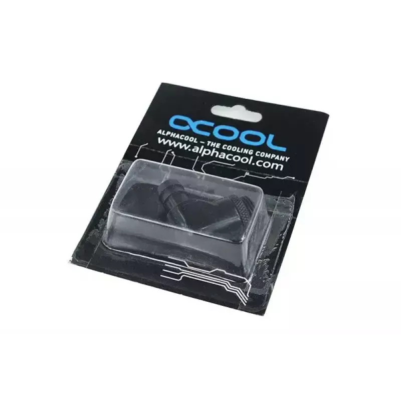 Racor Alphacool 17136 latão preto 35 mm de largura 17 mm de profundidade 29 mm de altura