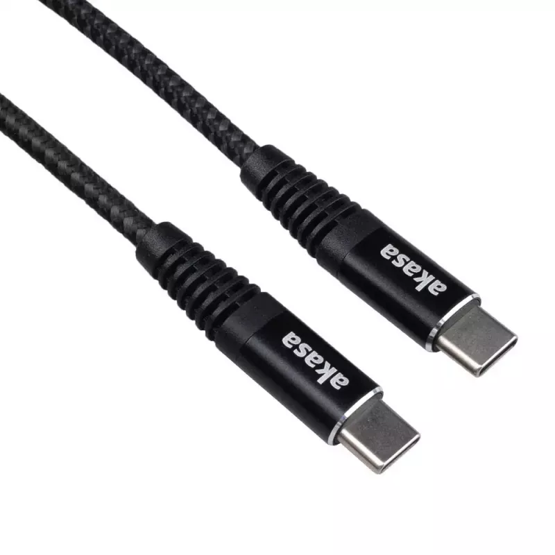 Cabo USB Akasa AK-CBUB54-10BK 1 m USB-C preto
