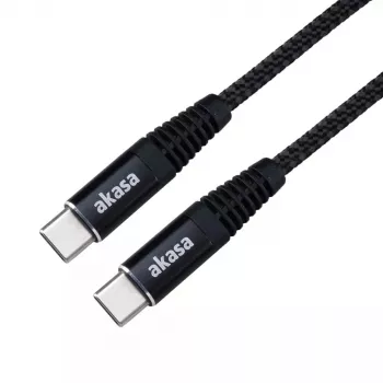 Cabo USB Akasa AK-CBUB54-10BK 1 m USB-C preto