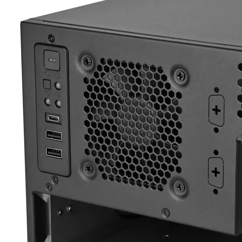 Rack de servidor Silverstone RM46-502-I preto ATX 1 ventoinha de 80 mm