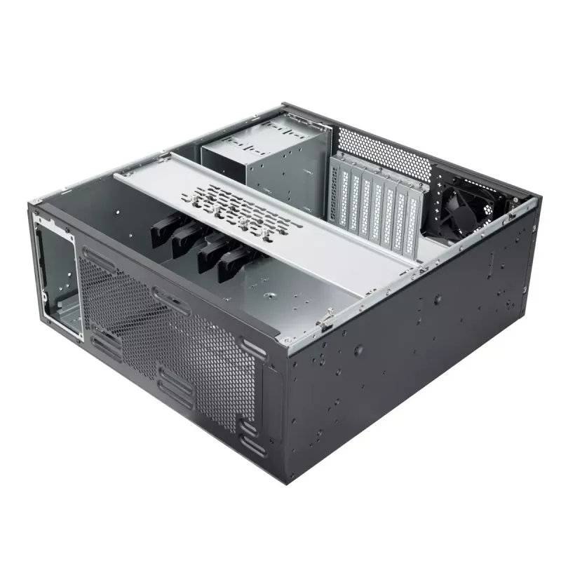 Rack de servidor Silverstone RM46-502-I preto ATX 1 ventoinha de 80 mm