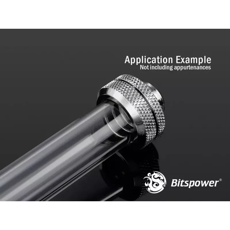 Bitspower BP-NCPLT16-L500 Tubo de ligação PETG None Chamfer, 16/12 mm, 50 cm, Transparente