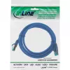 Cabo de rede InLine S/FTP PiMF Cat.6A sem halogéneos 500MHz azul 1,5m