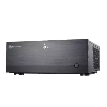 Caixa de PC Silverstone Grandia GD07 HTPC preta