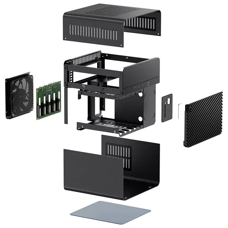Caixa de PC Jonsbo N2 Cube preta