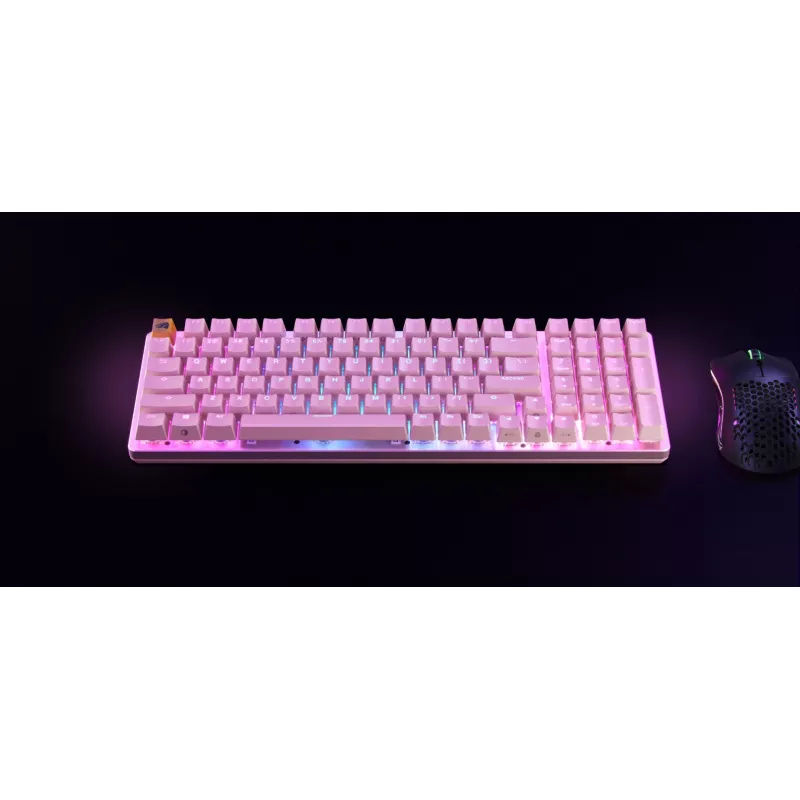 Teclado Glorious Gaming GMMK 2 USB US-inglês rosa