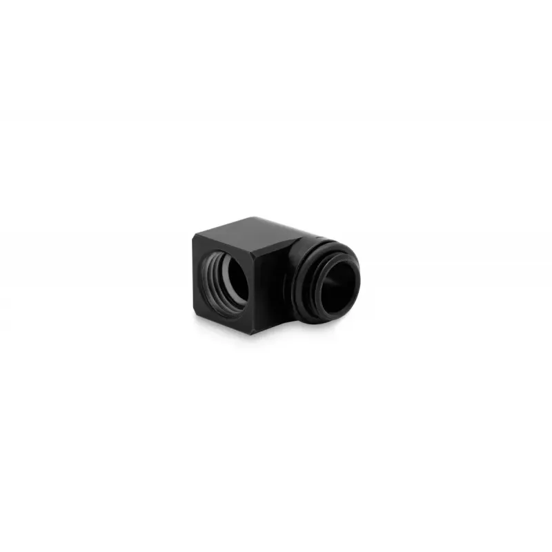 EK Water Blocks EK-Torque Micro adaptador de 90° G1/4 macho para G1/4 fêmea, rotativo, preto