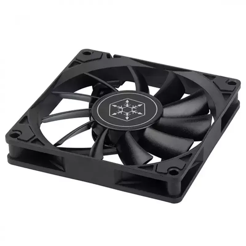 SilverStone SST-AS90B Air Slimmer 90 ventoinha fina para caixa, 92 mm, 500-2500 RPM, 11,3-32 dB, preta