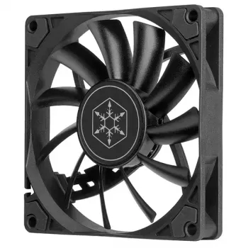 Ventoinha Silverstone Air Slimmer 90 9,2 cm preto 500-2500 rpm hidráulica
