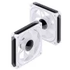 Jonsbo FR-505WR FR-505 ARGB ventoinha PWM para caixa com pás invertidas, 120 mm, 47,17 CFM, branca