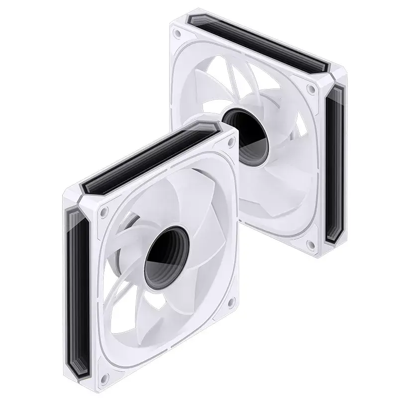 Jonsbo FR-505WR FR-505 ARGB ventoinha PWM para caixa com pás invertidas, 120 mm, 47,17 CFM, branca
