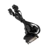 Kolink PGW-AC-KOL-113 cabo divisor PWM 1 para 4 para ventoinhas, 35 cm, entrançado, preto