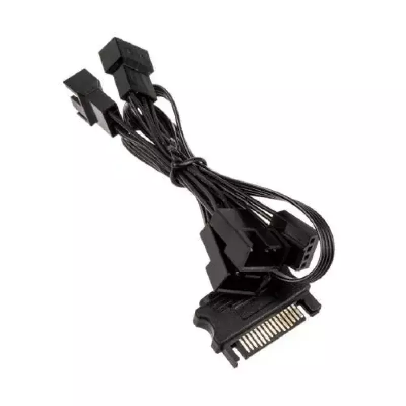 Kolink PGW-AC-KOL-113 cabo divisor PWM 1 para 4 para ventoinhas, 35 cm, entrançado, preto