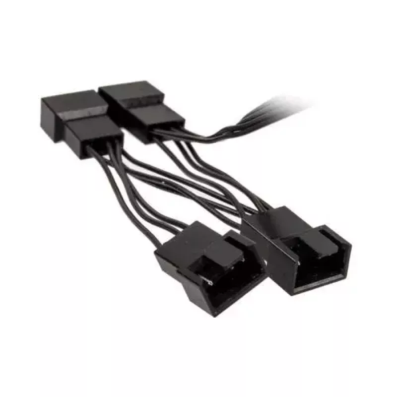 Kolink PGW-AC-KOL-113 cabo divisor PWM 1 para 4 para ventoinhas, 35 cm, entrançado, preto