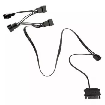 Extensão de cabo Kolink PGW-AC-KOL-113 — conector de ventoinha de 4 pinos, 350 mm, preto