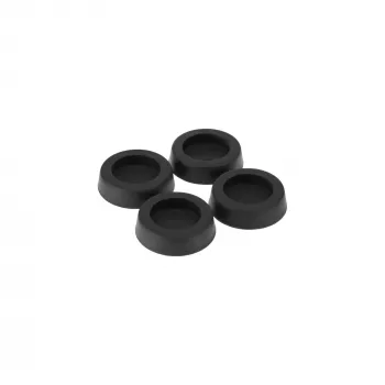 Pés de borracha InLine para caixas de PC e servidor pack de 4 preto