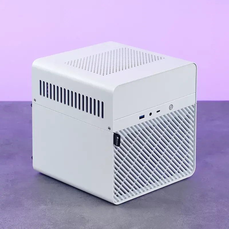 Jonsbo N2 caixa NAS Mini-ITX, cubo, alumínio/aço, branca