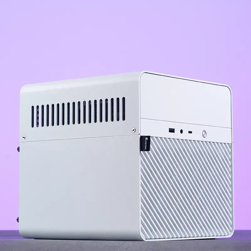 Jonsbo N2 caixa NAS Mini-ITX, cubo, alumínio/aço, branca