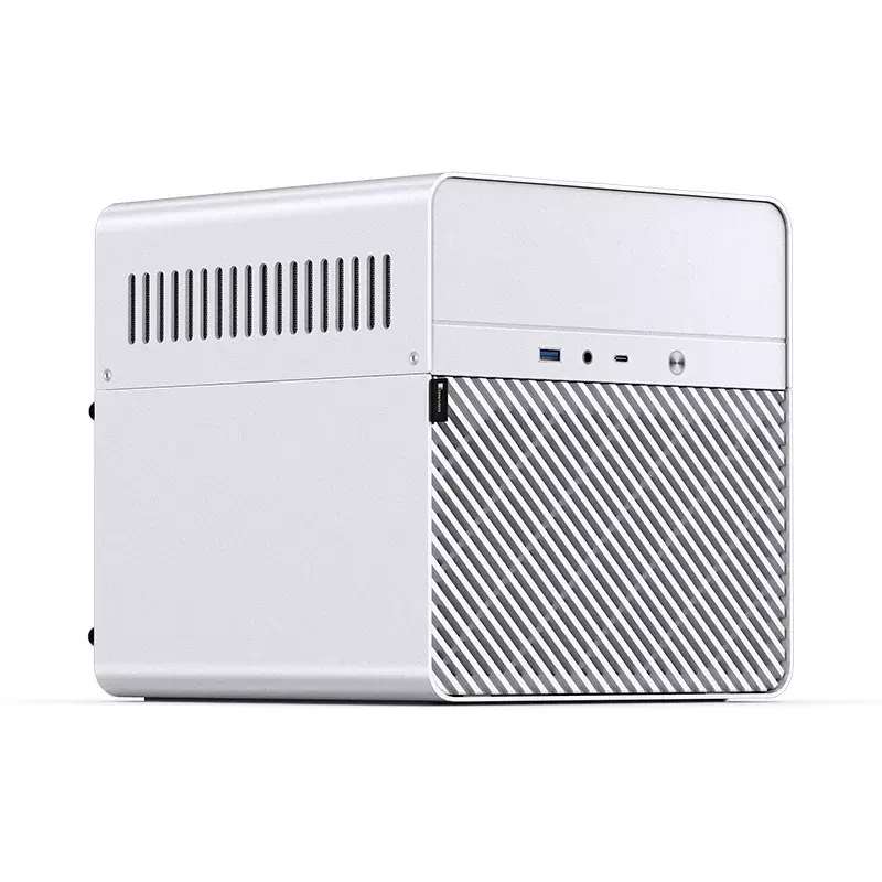 Jonsbo N2 caixa NAS Mini-ITX, cubo, alumínio/aço, branca