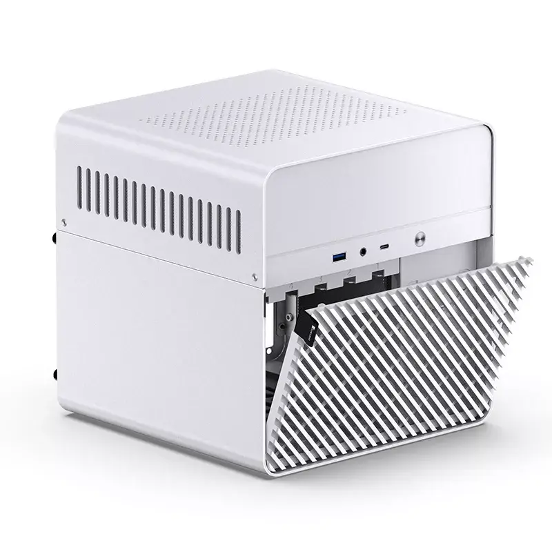 Jonsbo N2 caixa NAS Mini-ITX, cubo, alumínio/aço, branca
