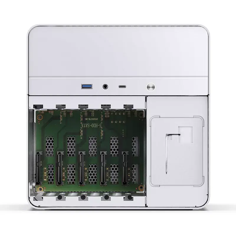 Jonsbo N2 caixa NAS Mini-ITX, cubo, alumínio/aço, branca