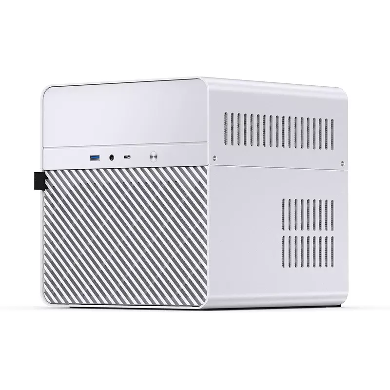 Jonsbo N2 caixa NAS Mini-ITX, cubo, alumínio/aço, branca