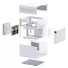 Jonsbo N2 caixa NAS Mini-ITX, cubo, alumínio/aço, branca