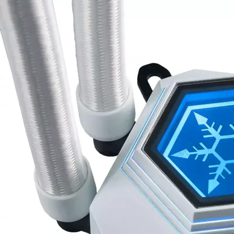 SilverStone SST-PF360W-ARGB-V2 Permafrost PF360-ARGB V2 refrigeração líquida AIO, 360 mm, com controlador RGB, branca