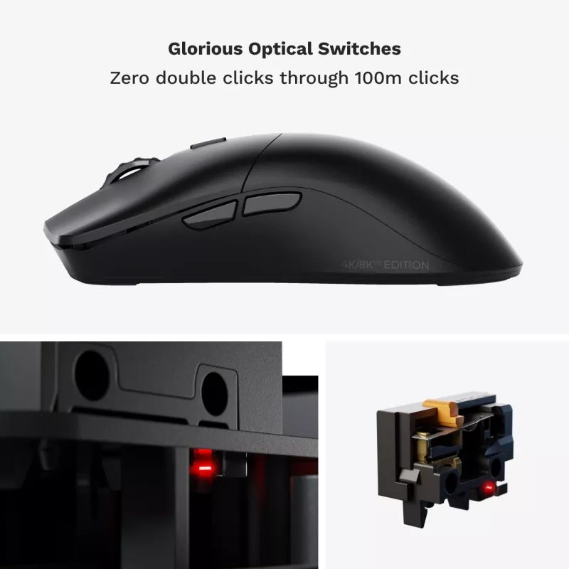 Glorious Gaming Glorious Model O 2 PRO Wireless - 1K Polling - preto