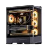 Caixa de computador Jonsbo D400 Midi Tower ATX Tempered Glass – preto