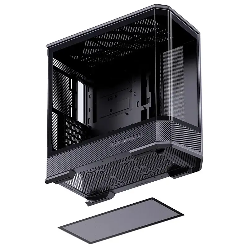 Caixa de computador Jonsbo D400 Midi Tower ATX Tempered Glass – preto