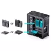 Caixa de computador Jonsbo D400 Midi Tower ATX Tempered Glass – preto
