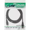 Cabo InLine USB 3.2 Gen.1 Type-A macho / Type-A macho, preto, 0,3 m