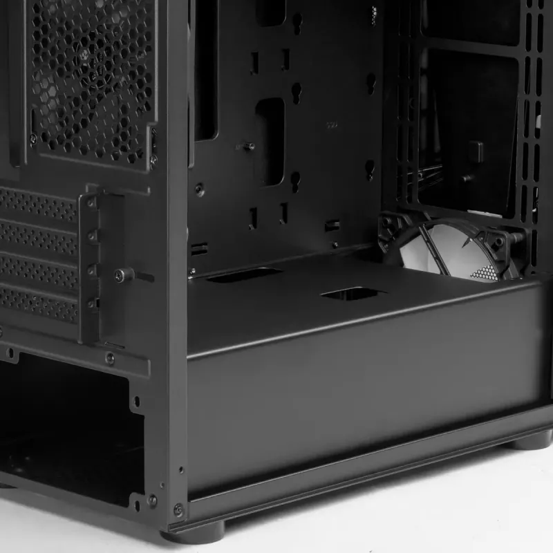 Caixa de PC Silverstone FARA V1M PRO Torre preta
