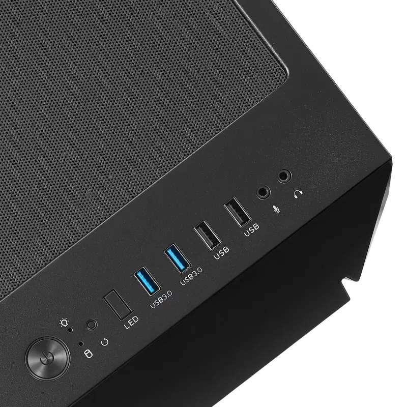 Caixa de PC Silverstone FARA V1M PRO Torre preta
