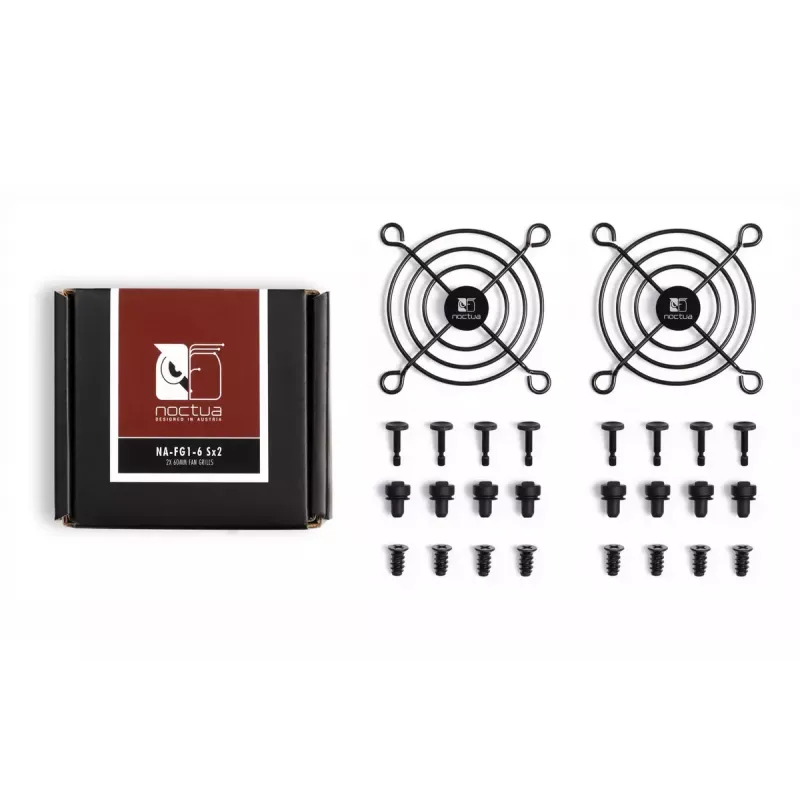 Grelha para ventoinha Noctua NA-FG1-6 SX2 aço 6 cm 50x50 mm 2 unidades