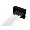 SilverStone SST-PP07-BTSW cabo extensor de alimentação de Molex de 4 pinos para 4x SATA, 0,3 m, branco