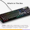 Teclado mecânico Gaming GLORIOUS GMMK 3 PRO 100% Prebuilt com fio USB preto US QWERTY RGB