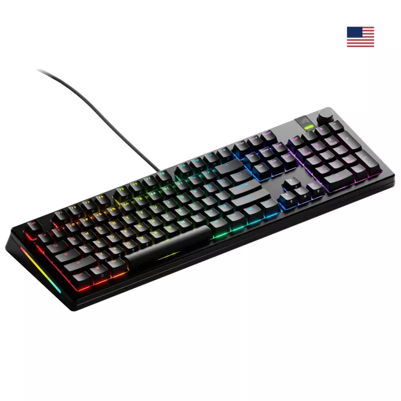 Teclado mecânico Gaming GLORIOUS GMMK 3 PRO 100% Prebuilt com fio USB preto US QWERTY RGB