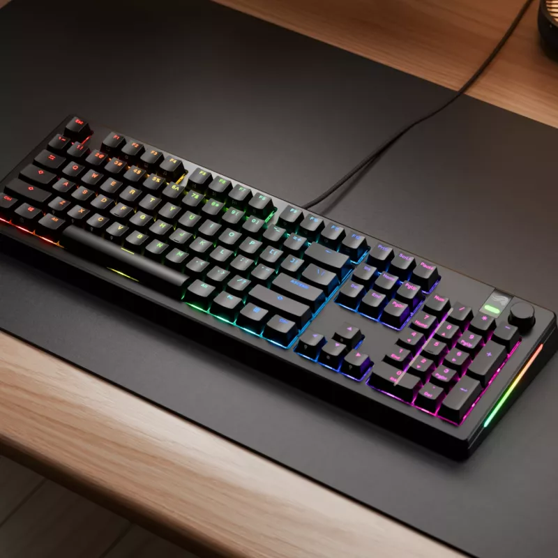 Teclado mecânico Gaming GLORIOUS GMMK 3 PRO 100% Prebuilt com fio USB preto US QWERTY RGB