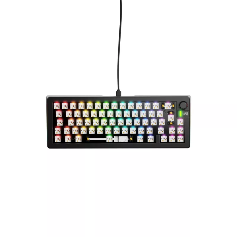 Glorious Gaming GMMK 3 65% Barebones com fios preto - ISO