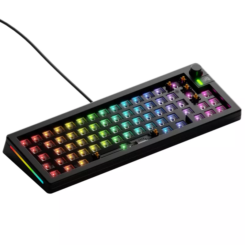 Glorious Gaming GMMK 3 65% Barebones com fios preto - ISO