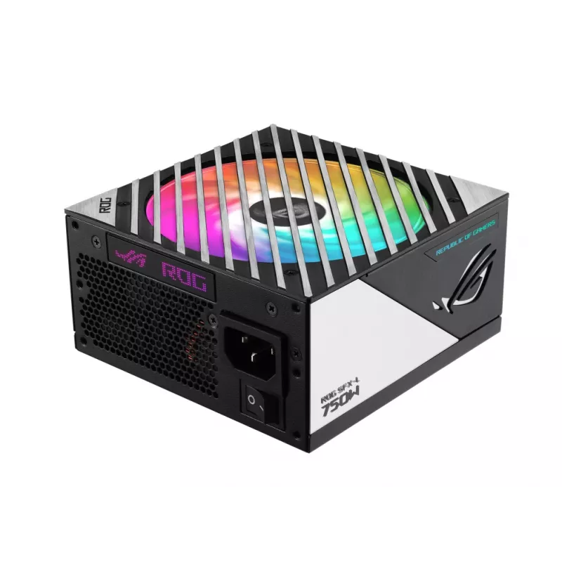 Fonte de alimentação ASUS ROG Loki SFX-L 750W Platinum 20+4 pin ATX preta, prateada
