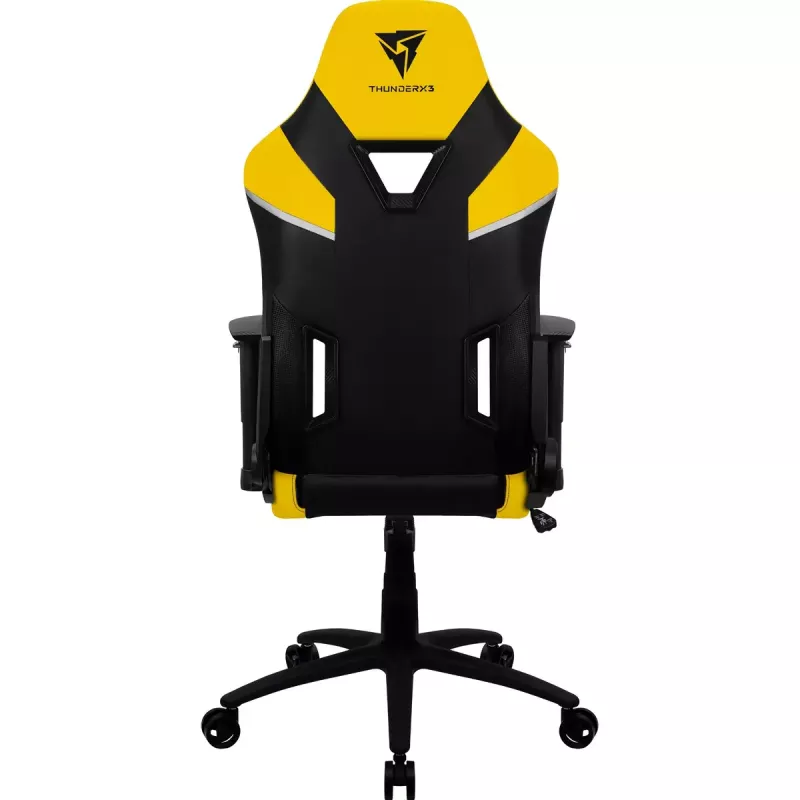 Cadeira gaming universal ThunderX3 TC5 Air Tech assento acolchoado preto amarelo